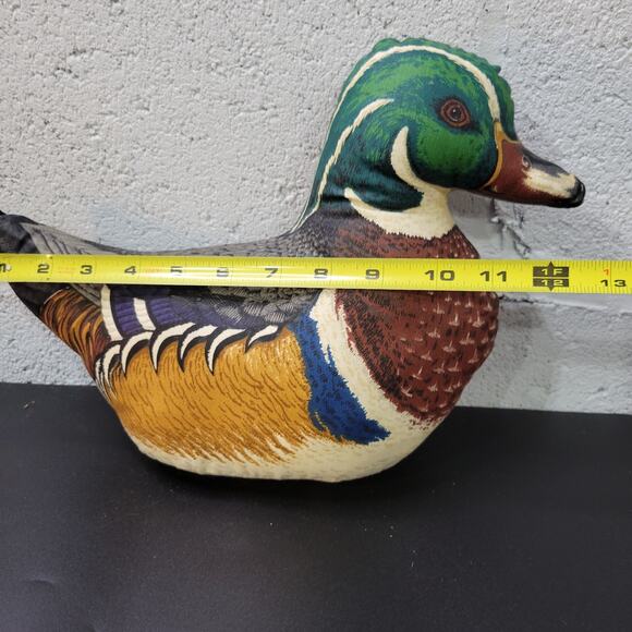 Vintage Ducks Fabric Pillows Figures Decorations Lot of 3 Handmade - Picture 10 of 16